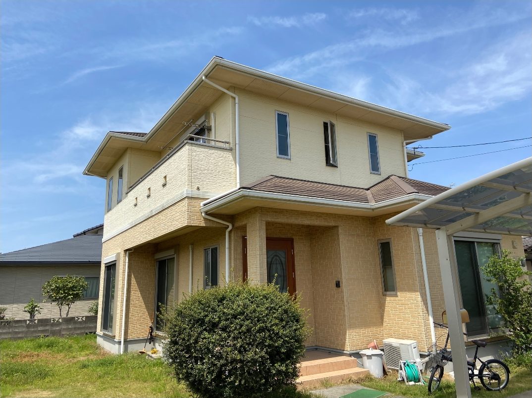 佐賀・福岡エリアの戸建住宅 外壁塗装 施工事例（日本ペイント パーフェクトトップ／ラジカル）