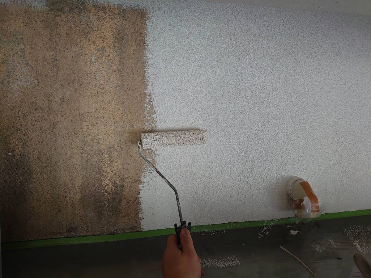 外壁塗装 施工中